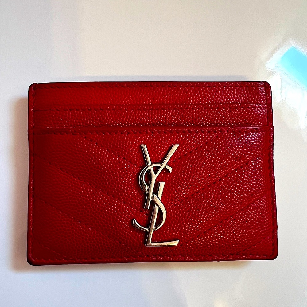 💯 AUTHENTIC YSL CARDHOLDER